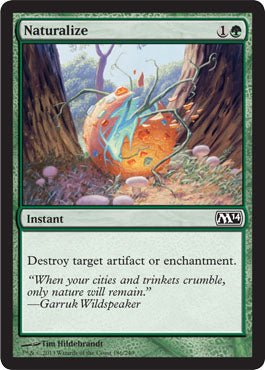 Naturalize (Magic 2014 Core Set) Near Mint - Nick Nack's Full Frontal Attack