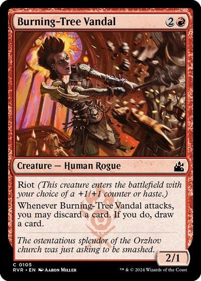 Burning-Tree Vandal (Ravnica Remastered) Near Mint - Nick Nack's Full Frontal Attack