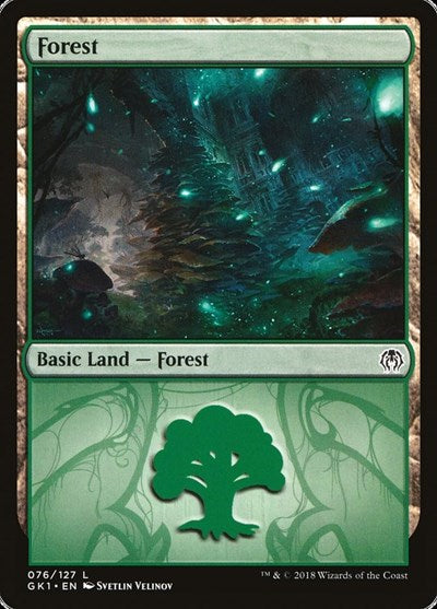 Forest (76) (Guilds of Ravnica: Guild Kits) Near Mint
