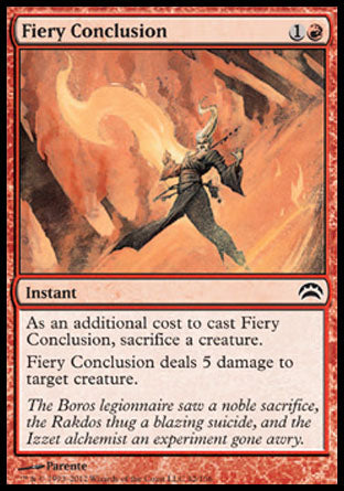 Fiery Conclusion (Planechase 2012) Near Mint