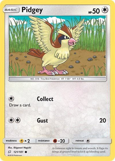 Pidgey (121) (SM - Team Up) Light Play - Nick Nack's Full Frontal Attack