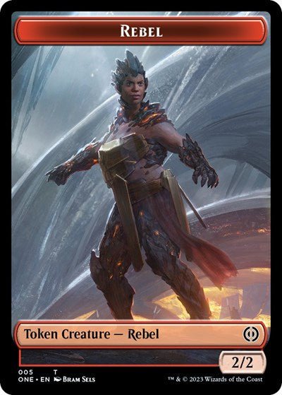 Rebel Token (Phyrexia: All Will Be One) Near Mint - Nick Nack's Full Frontal Attack