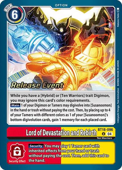 Lord of Devastation and Rebirth (Release Special Booster 2.0 Pre-Release Cards) Near Mint Foil