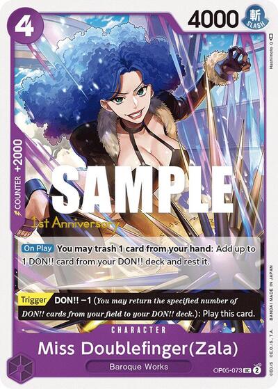 Miss Doublefinger(Zala) (Awakening of the New Era: 1st Anniversary Tournament Cards) Near Mint