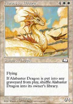 Alabaster Dragon (Weatherlight) Light Play - Nick Nack's Full Frontal Attack