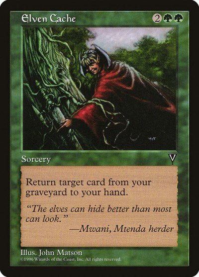 Elven Cache (Visions) Light Play - Nick Nack's Full Frontal Attack