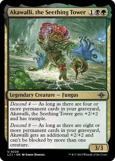 Akawalli, the Seething Tower (The Lost Caverns of Ixalan) Near Mint - Nick Nack's Full Frontal Attack