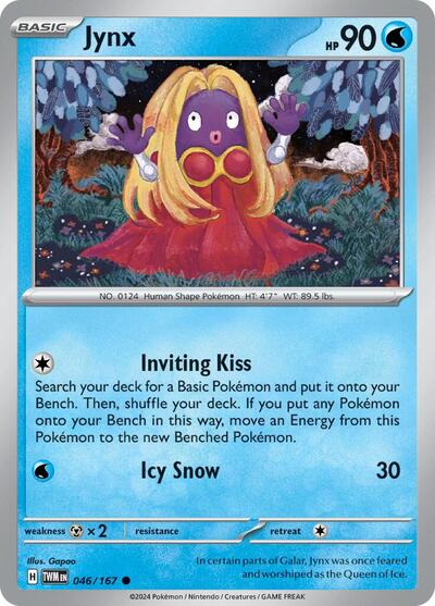 Jynx (SV06: Twilight Masquerade) Near Mint Reverse Holofoil - Nick Nack's Full Frontal Attack