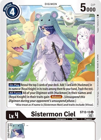 Sistermon Ciel (Starter Deck 12: Jesmon) Near Mint - Nick Nack's Full Frontal Attack
