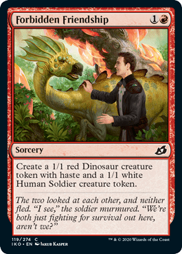 Forbidden Friendship (Ikoria: Lair of Behemoths) Near Mint - Nick Nack's Full Frontal Attack