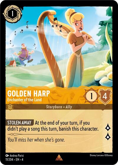 Golden Harp - Enchanter of the Land (Ursula's Return) Near Mint - Nick Nack's Full Frontal Attack