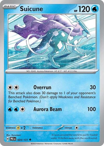 Suicune (SV: Prismatic Evolutions) Near Mint - Nick Nack's Full Frontal Attack