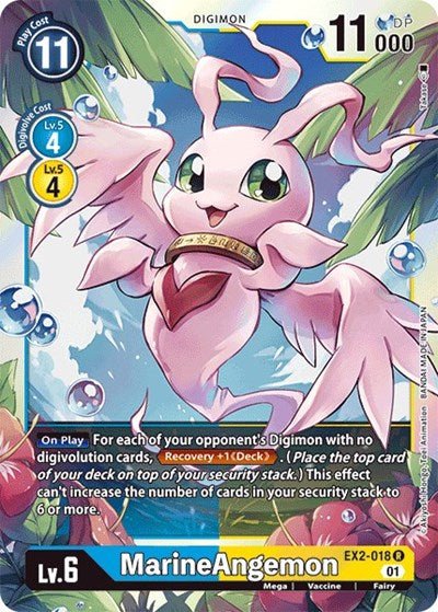 MarineAngemon (Digital Hazard) Near Mint Foil - Nick Nack's Full Frontal Attack