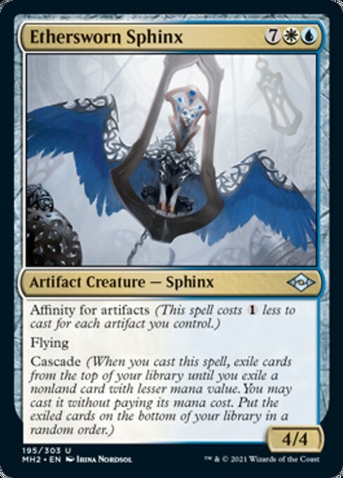 Ethersworn Sphinx (Modern Horizons 2) Light Play Foil - Nick Nack's Full Frontal Attack