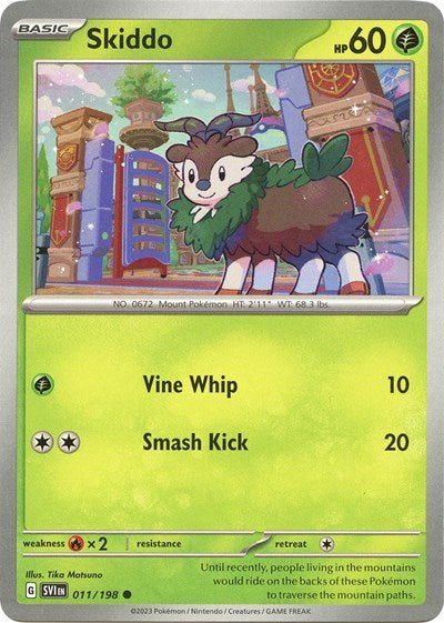 Skiddo (Scarlet and Violet: Base Set) Near Mint - Nick Nack's Full Frontal Attack