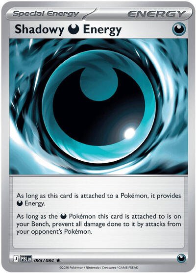 Shadowy Darkness Energy (ME05: Pitch Black) Near Mint Reverse Holofoil - Nick Nack's Full Frontal Attack