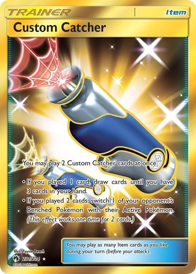 Custom Catcher (Secret) (SM - Lost Thunder) Near Mint Holofoil - Nick Nack's Full Frontal Attack