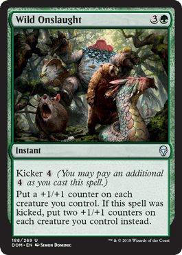 Wild Onslaught (Dominaria) Near Mint - Nick Nack's Full Frontal Attack