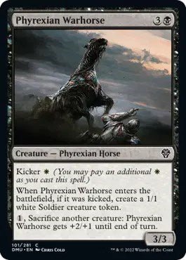 Phyrexian Warhorse (Dominaria United) Near Mint - Nick Nack's Full Frontal Attack