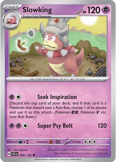 Slowking (SV07: Stellar Crown) Near Mint Reverse Holofoil - Nick Nack's Full Frontal Attack