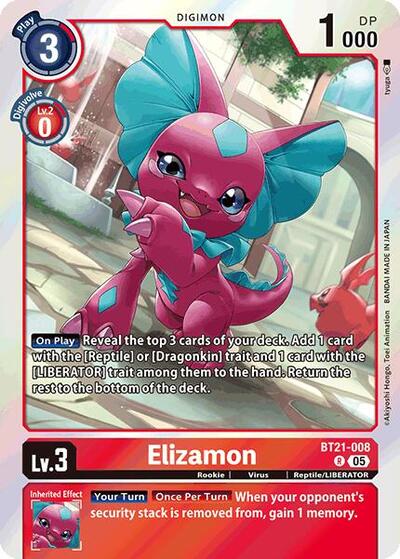 Elizamon (World Convergence) Near Mint Foil