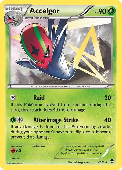 Accelgor (XY - Furious Fists) Medium Play - Nick Nack's Full Frontal Attack