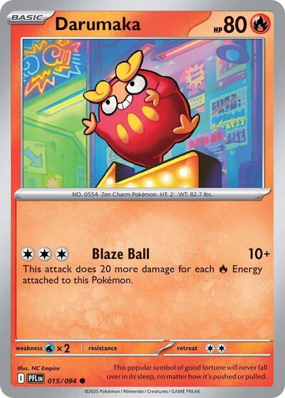 Darumaka (ME02: Phantasmal Flames) Near Mint Reverse Holofoil - Nick Nack's Full Frontal Attack