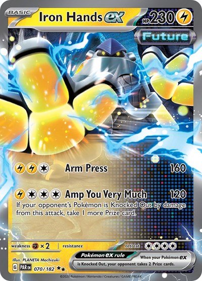 Iron Hands ex - 070 (Scarlet and Violet: Paradox Rift) Near Mint Holofoil Japanese - Nick Nack's Full Frontal Attack
