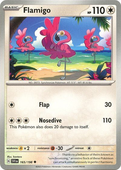 Flamigo (Scarlet and Violet: Base Set) Near Mint - Nick Nack's Full Frontal Attack