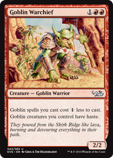 Goblin Warchief (Duel Decks Anthology: Elves vs Goblins) Near Mint