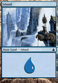 Island (292) (Ravnica) Light Play Foil