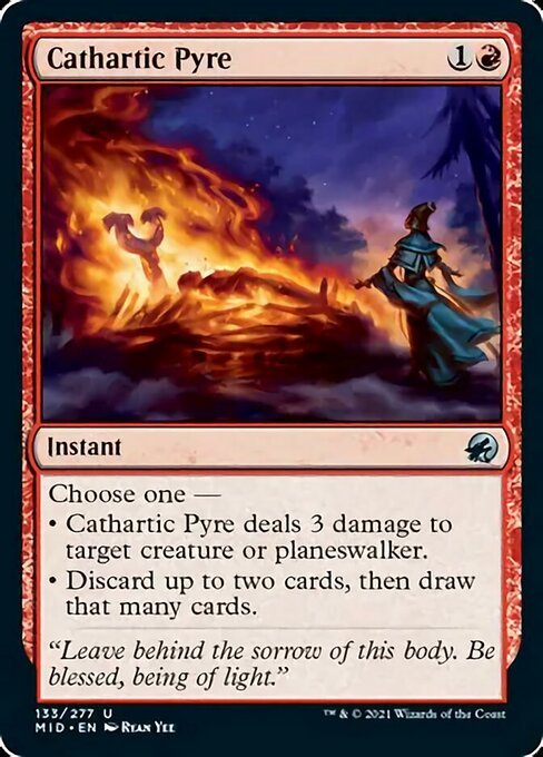 Cathartic Pyre (Innistrad: Midnight Hunt) Near Mint - Nick Nack's Full Frontal Attack