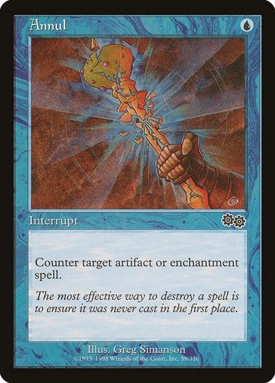 Annul (Urza's Saga) Heavy Play - Nick Nack's Full Frontal Attack