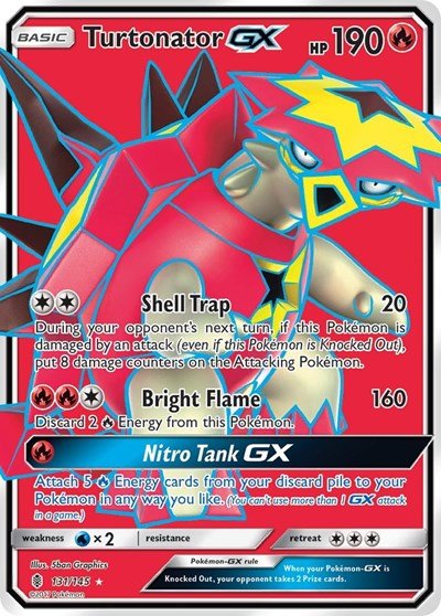 Turtonator GX (Full Art) (SM - Guardians Rising) Near Mint Holofoil - Nick Nack's Full Frontal Attack