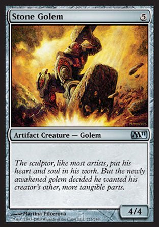 Stone Golem (Magic 2011 Core Set) Near Mint - Nick Nack's Full Frontal Attack