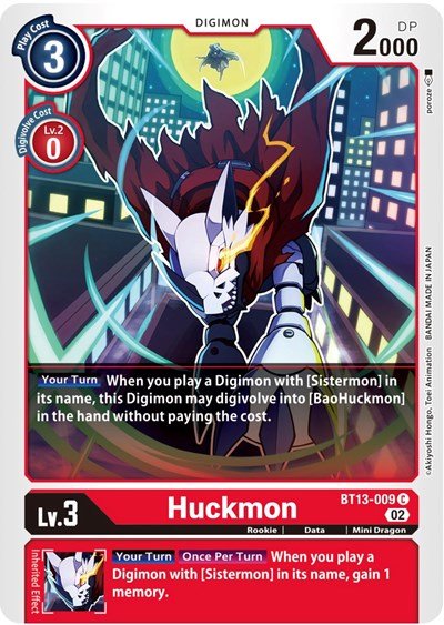 Huckmon (Versus Royal Knights) Near Mint - Nick Nack's Full Frontal Attack