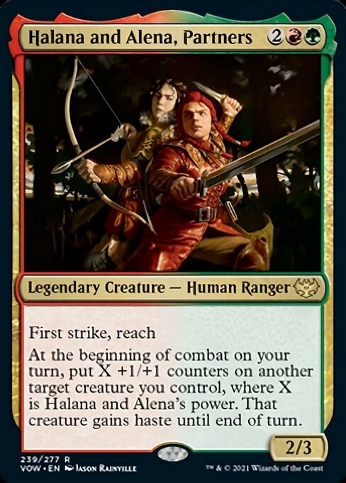 Halana and Alena, Partners (Innistrad: Crimson Vow) Near Mint - Nick Nack's Full Frontal Attack