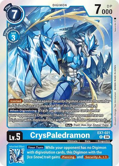 CrysPaledramon (Digimon LIBERATOR) Near Mint Foil