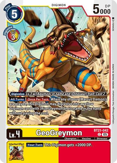 GeoGreymon (World Convergence) Near Mint - Nick Nack's Full Frontal Attack