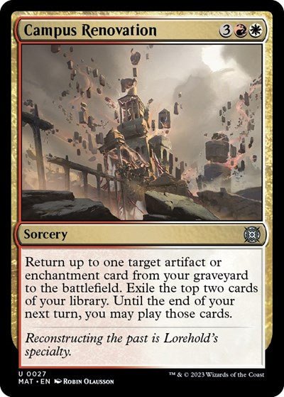 Campus Renovation (March of the Machine: The Aftermath) Near Mint Foil - Nick Nack's Full Frontal Attack