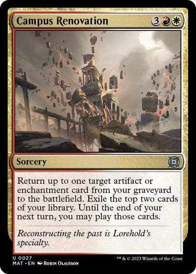 Campus Renovation (March of the Machine: The Aftermath) Near Mint