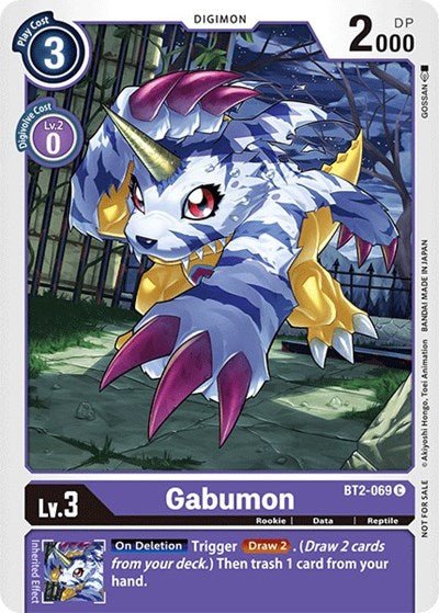 Gabumon BT2 - 069 (Official Tournament Pack Vol.3) (Release Special Booster) Near Mint - Nick Nack's Full Frontal Attack