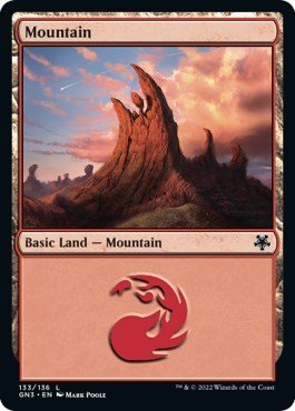 Mountain (133) (Magic Game Night: Free - For - All) Near Mint - Nick Nack's Full Frontal Attack