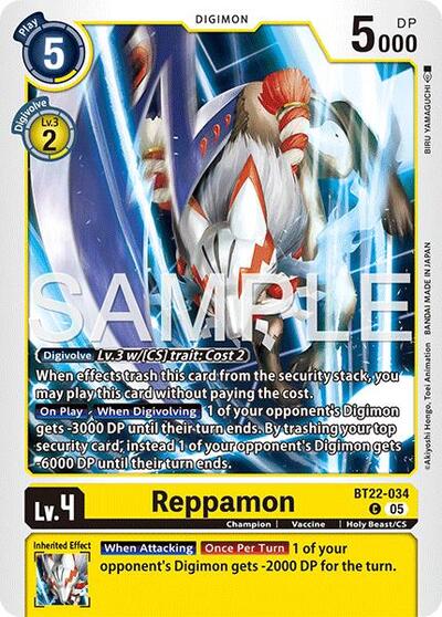 Reppamon (Cyber Eden) Near Mint - Nick Nack's Full Frontal Attack