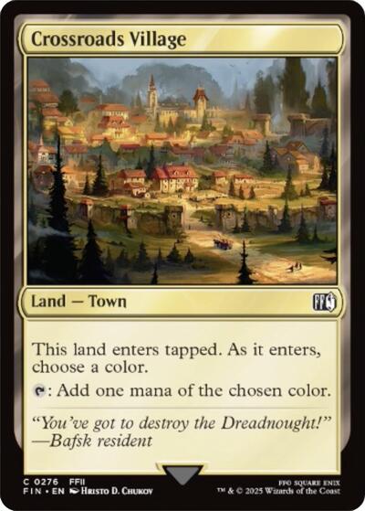 Crossroads Village (Universes Beyond: FINAL FANTASY) Near Mint - Nick Nack's Full Frontal Attack