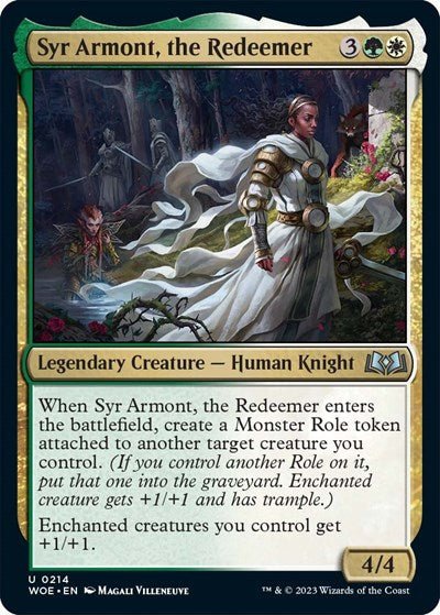 Syr Armont, the Redeemer (Wilds of Eldraine) Near Mint - Nick Nack's Full Frontal Attack