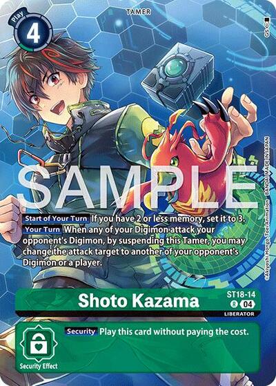Shoto Kazama (Digimon Liberator Debuggers Set) (Starter Deck 18: Guardian Vortex) Near Mint Foil
