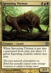 Sprouting Thrinax (Shards of Alara) Light Play - Nick Nack's Full Frontal Attack