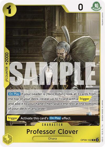 Professor Clover (Emperors in the New World) Near Mint Foil - Nick Nack's Full Frontal Attack