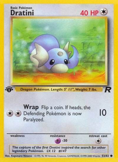 Dratini (Team Rocket) Light Play Unlimited - Nick Nack's Full Frontal Attack